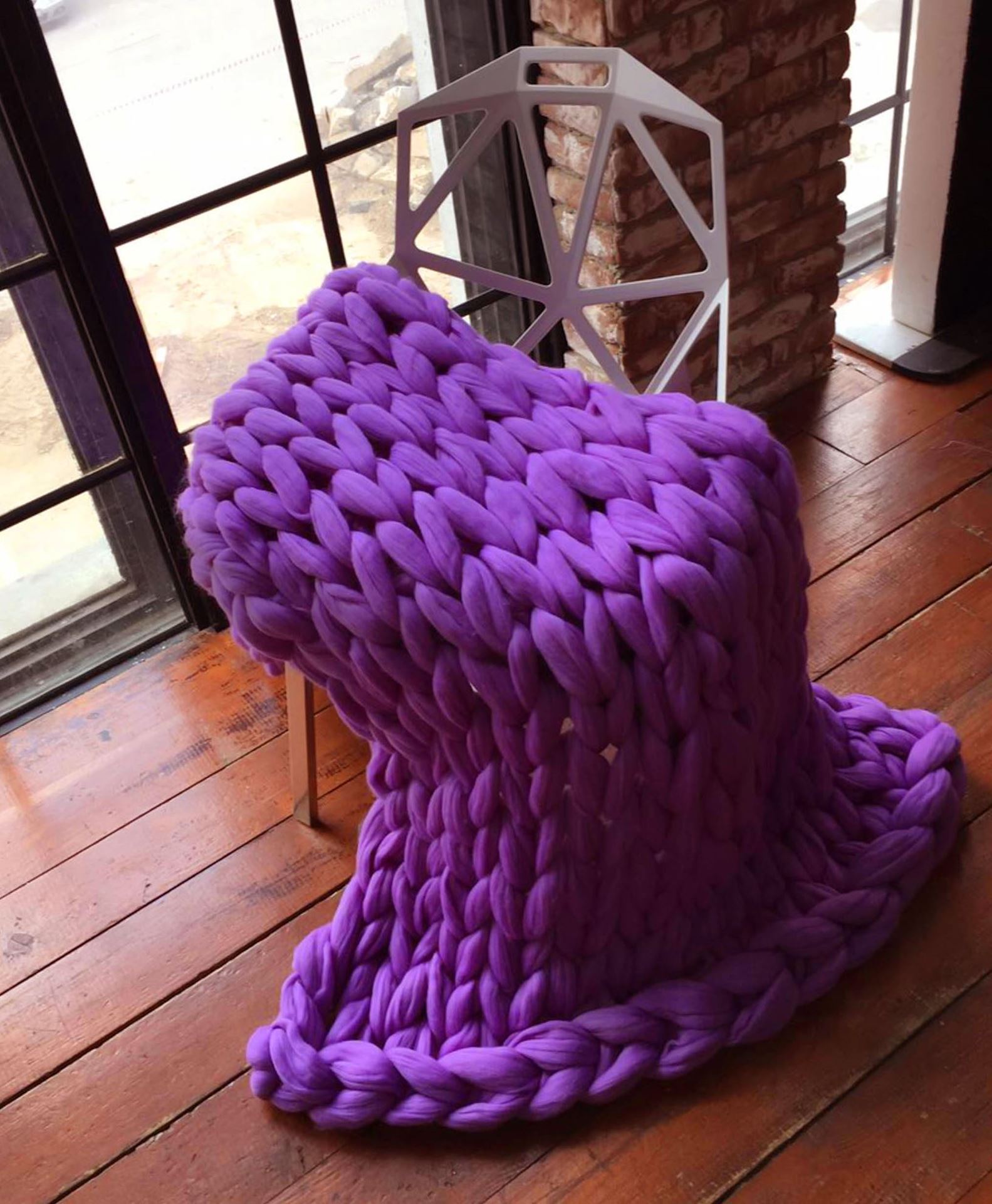 Příze pro ruční pletení - fialová